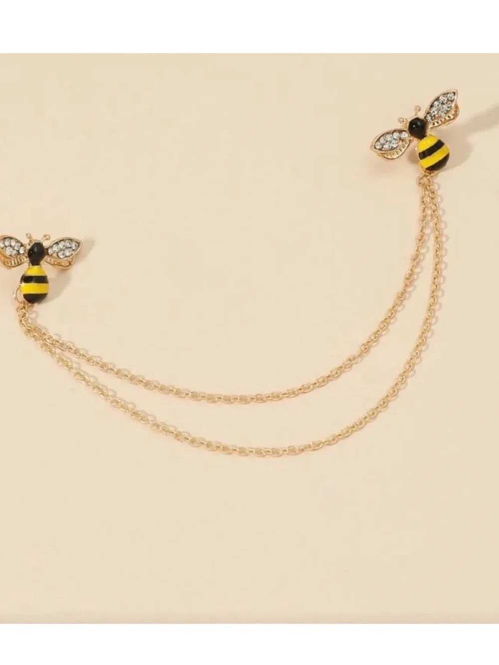 Bee Collar Chain Brooches